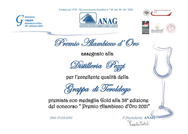 Alambicco d'Oro 2021 - Teroldego